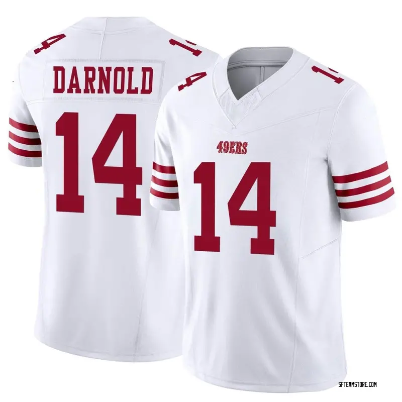 Sam Darnold 14 San Francisco 49ers Men Game Jersey - White - Bluefink